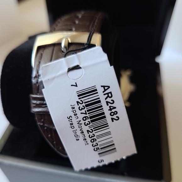 Emporio Armani Croc Embossed Band Watch NWT - Picture 2 of 7